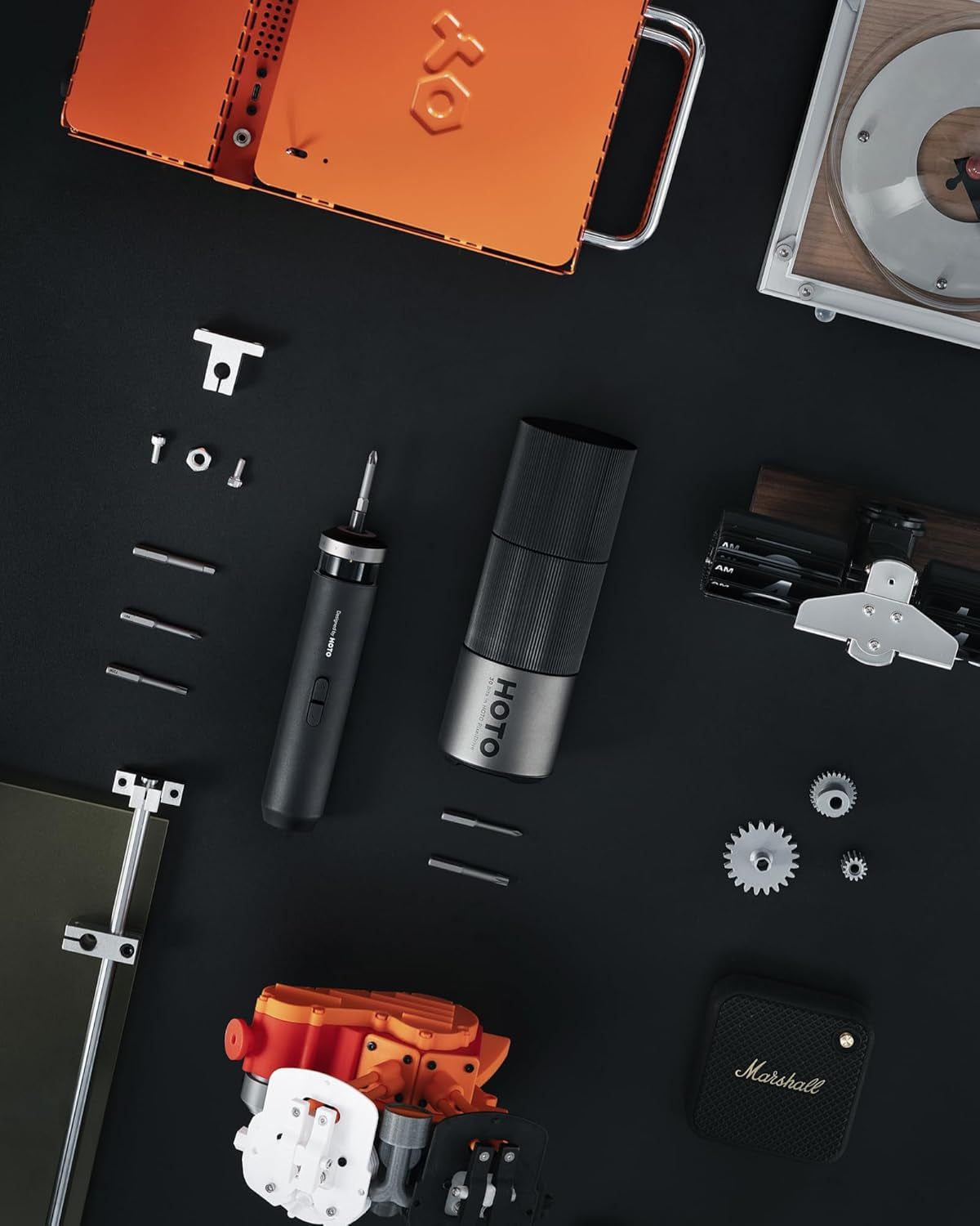 Pixeldrive Electric Screwdriver, Smart Display, 6 Torque Settings, 0.5 to 6 N·M, 1/4'' Hex 30 Bits, LED Light, 2000 Mah Rechargeable Cordless Screwdriver Set for Electronics, Home Repair